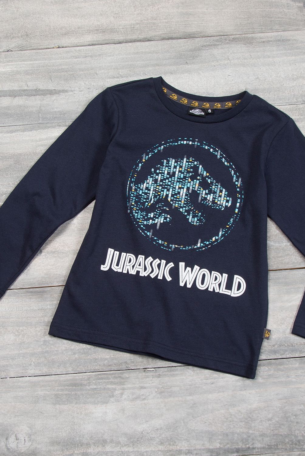 JURASSIC WORLD - Jurassic World Polera Manga Larga Niño Algodón