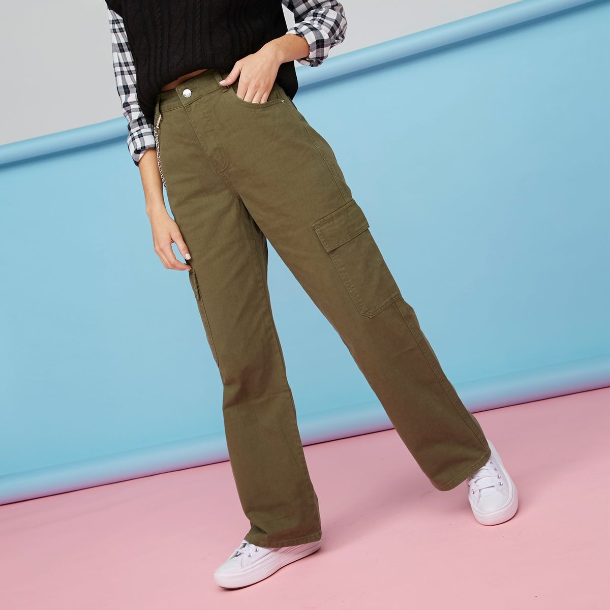 SYBILLA - Sybilla Jeans Straight Tiro Alto Mujer