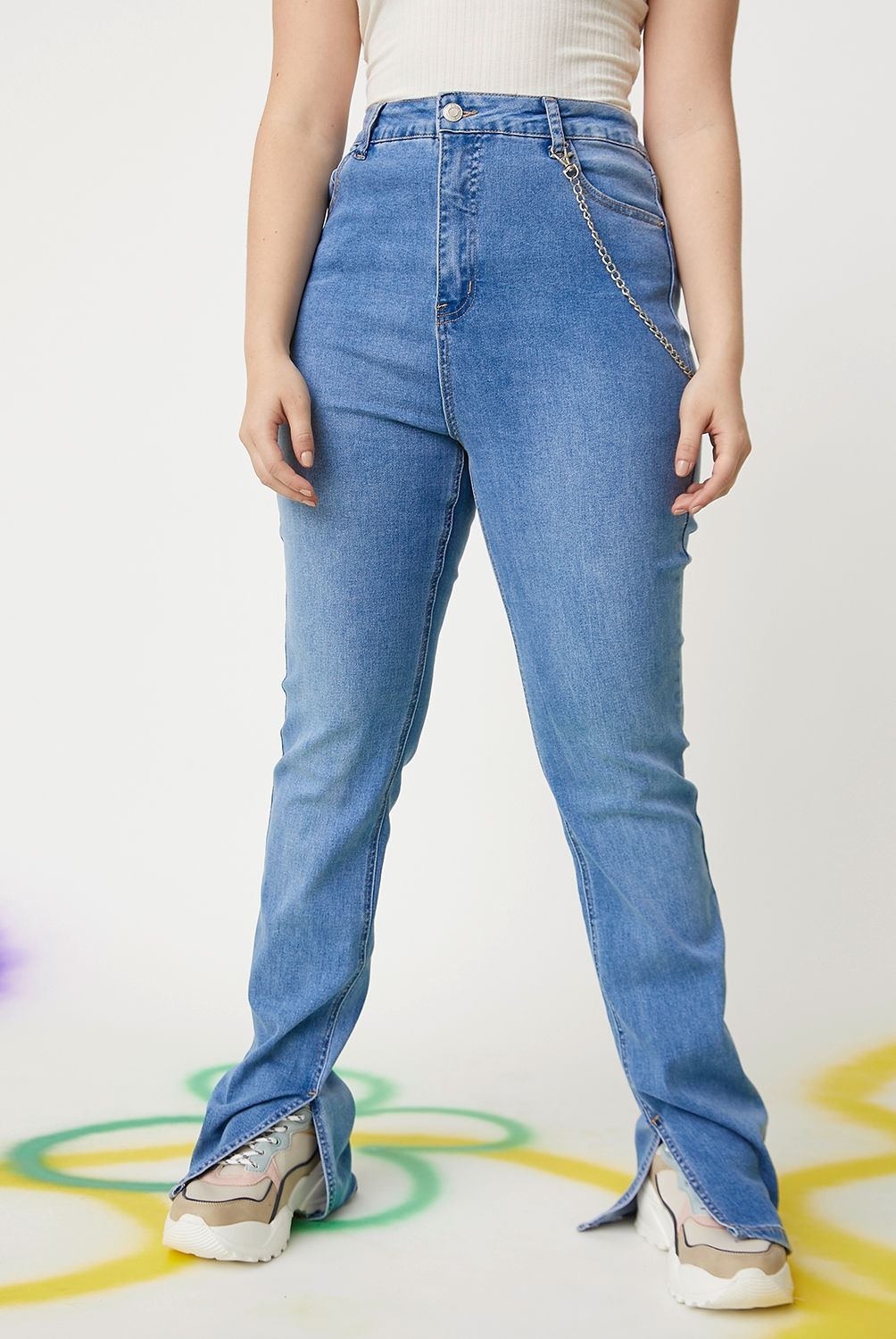 SYBILLA - Jeans Skinny Tiro Medio Mujer Sybilla