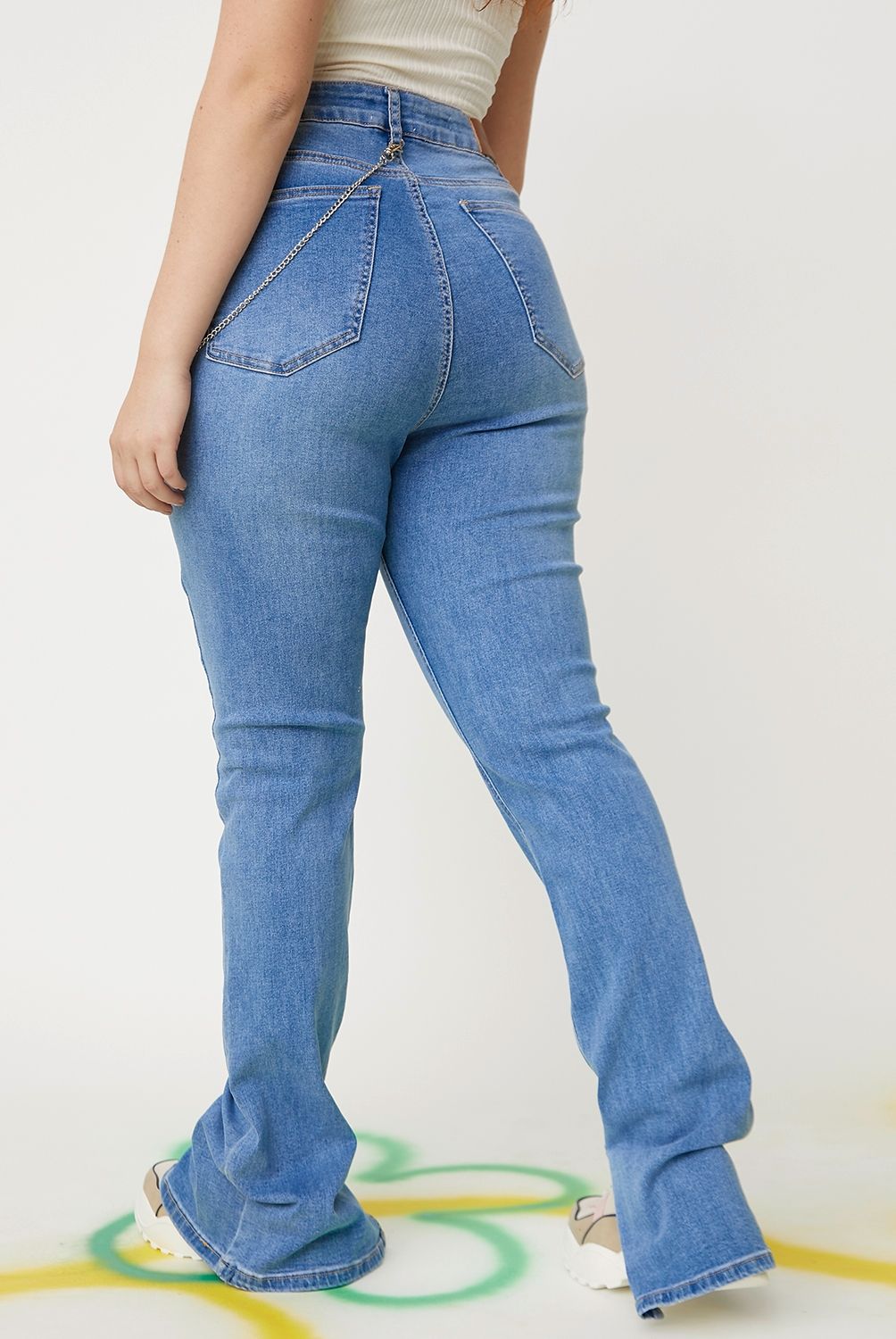 SYBILLA - Jeans Skinny Tiro Medio Mujer Sybilla