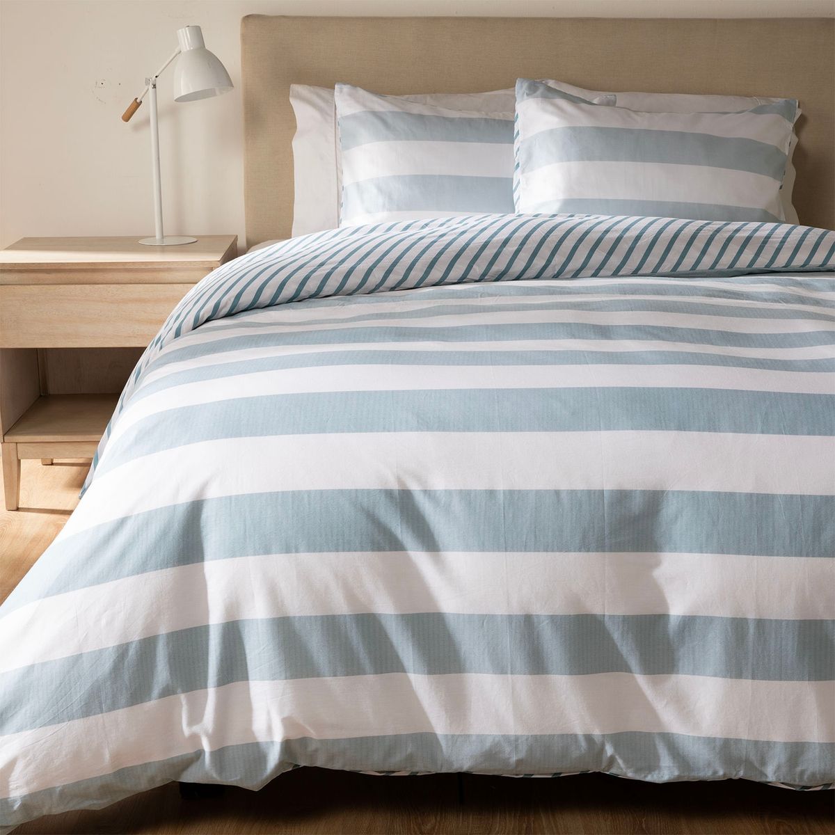 MICA - Funda de Plumón Mica Rómulo Azul Algodón 180 Hilos