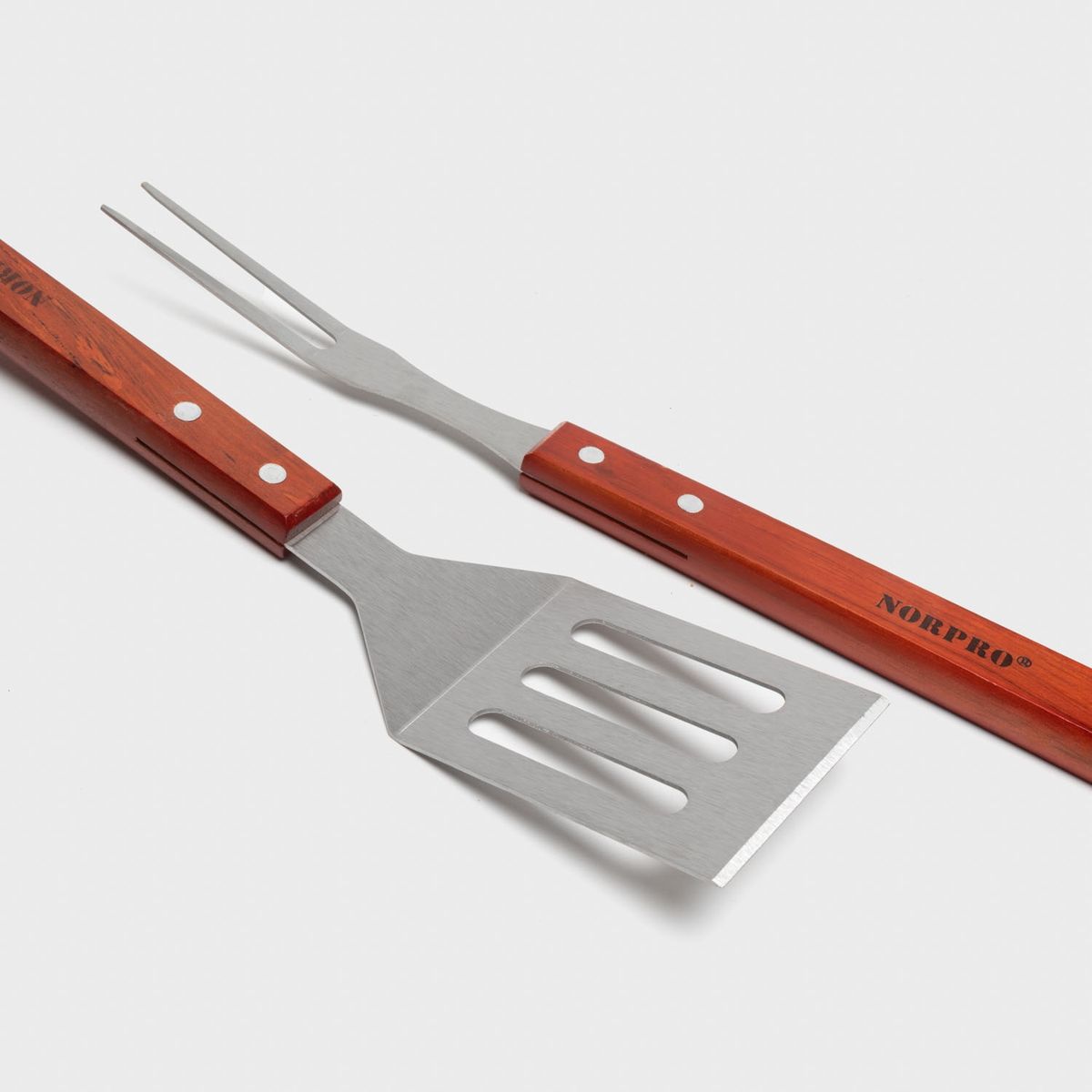 NORPRO - Set Espatula Pinzas Y Trinchante Para Bbq Norpro