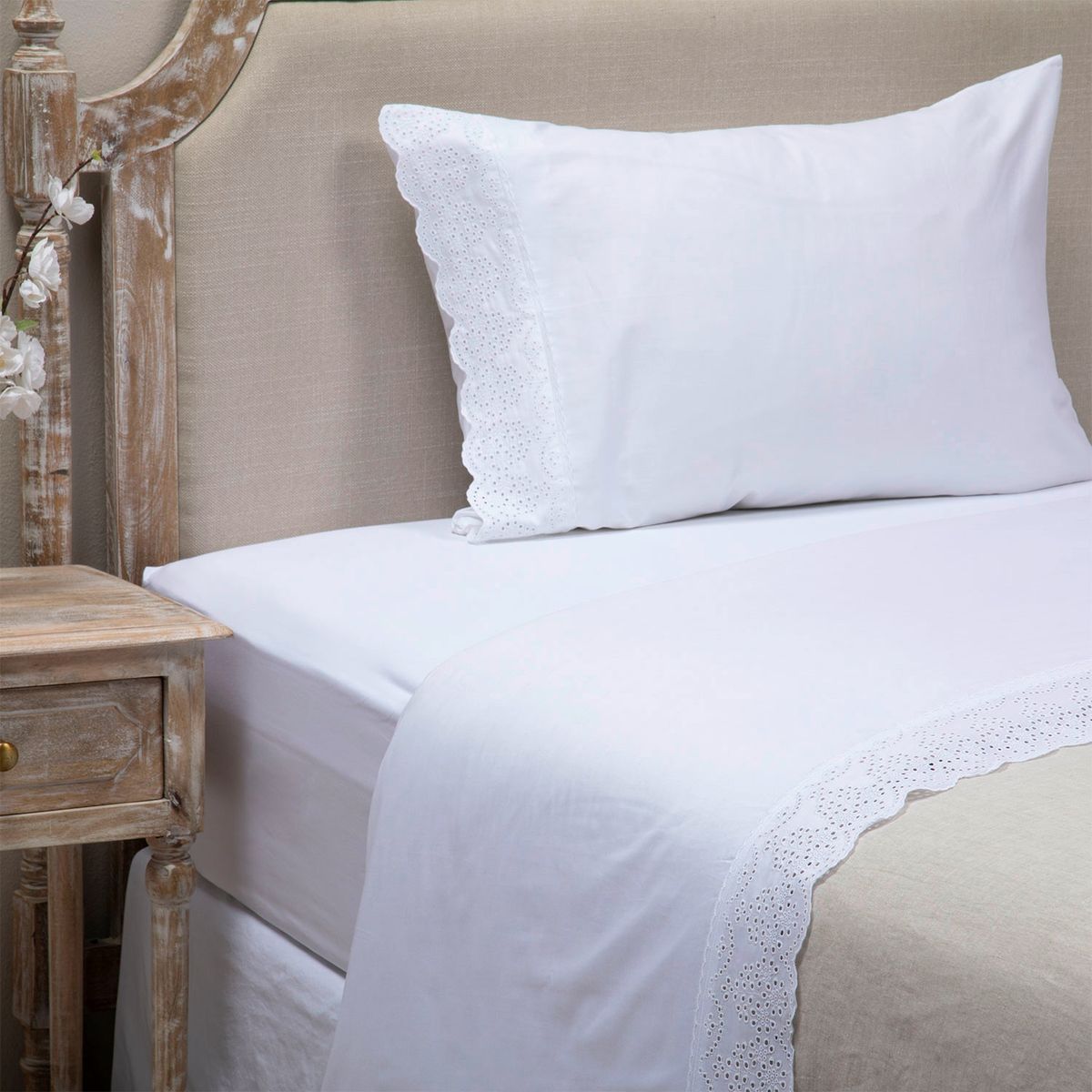 ROBERTA ALLEN - Sábana Bordada Amelie 300 Hilos Roberta Allen