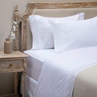 Sábana Bordada 200 Hilos Nana 100% Algodón