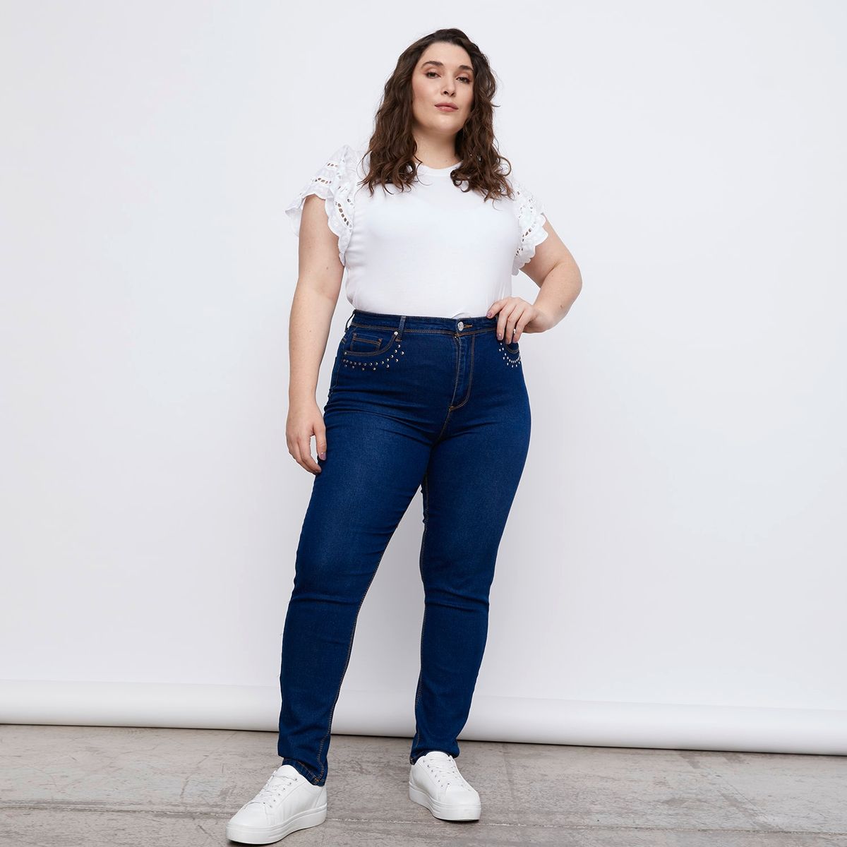 NEWPORT - Jeans Skinny Tiro Alto Mujer Newport