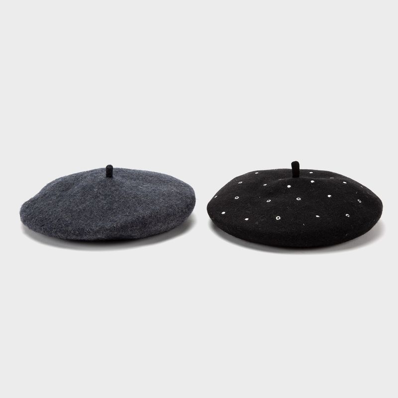 DAHLA - Set de 2 Boinas Mujer Dahla Casual Textil