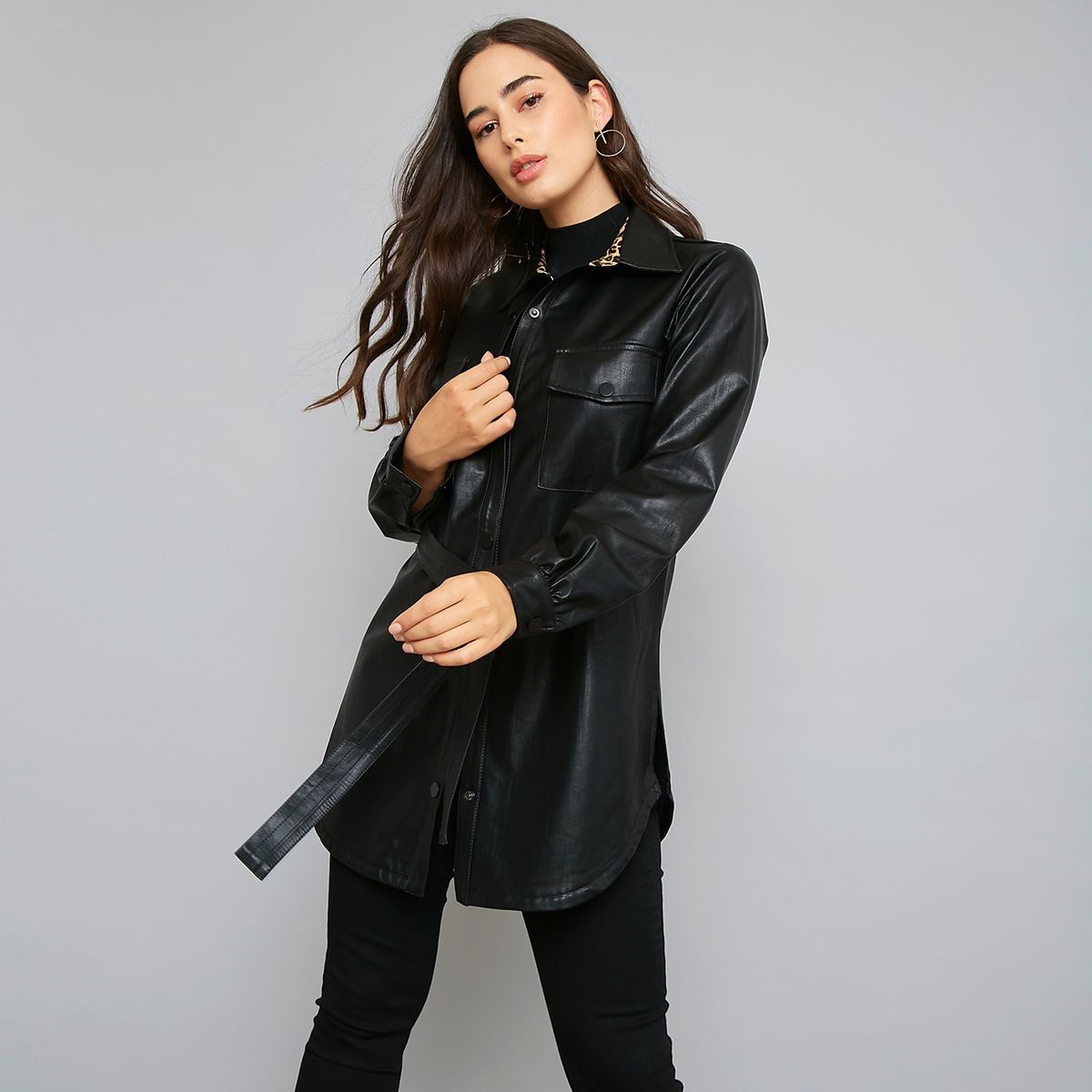 MOSSIMO - Mossimo Chaqueta Ecocuero Mujer