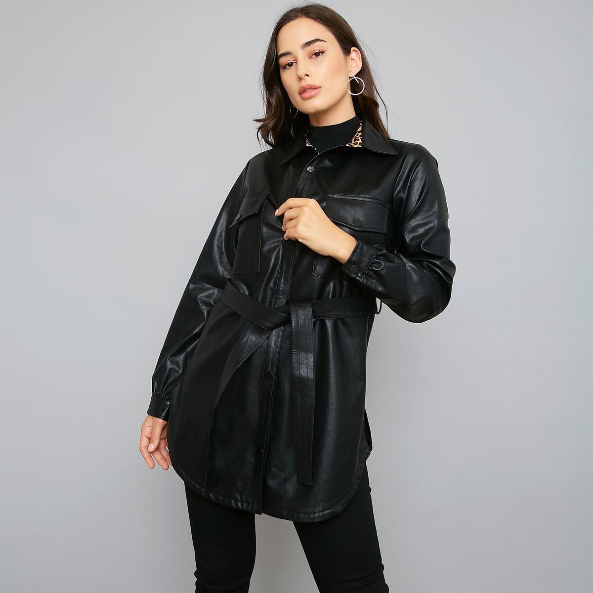 MOSSIMO - Mossimo Chaqueta Ecocuero Mujer