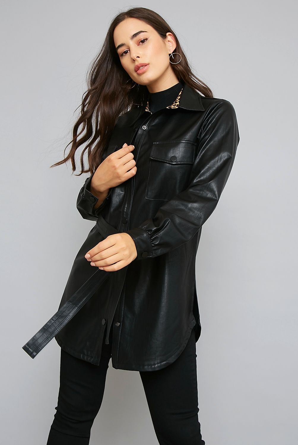 MOSSIMO - Mossimo Chaqueta Ecocuero Mujer