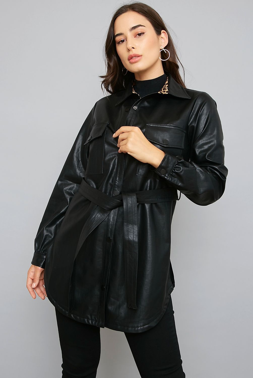 MOSSIMO - Mossimo Chaqueta Ecocuero Mujer