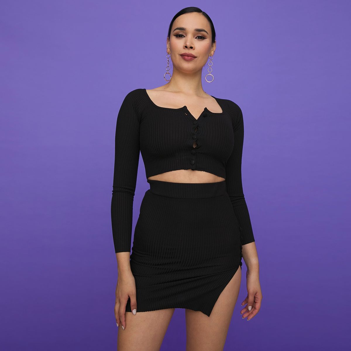 MOSSIMO - Mossimo Polera Manga Larga Mujer