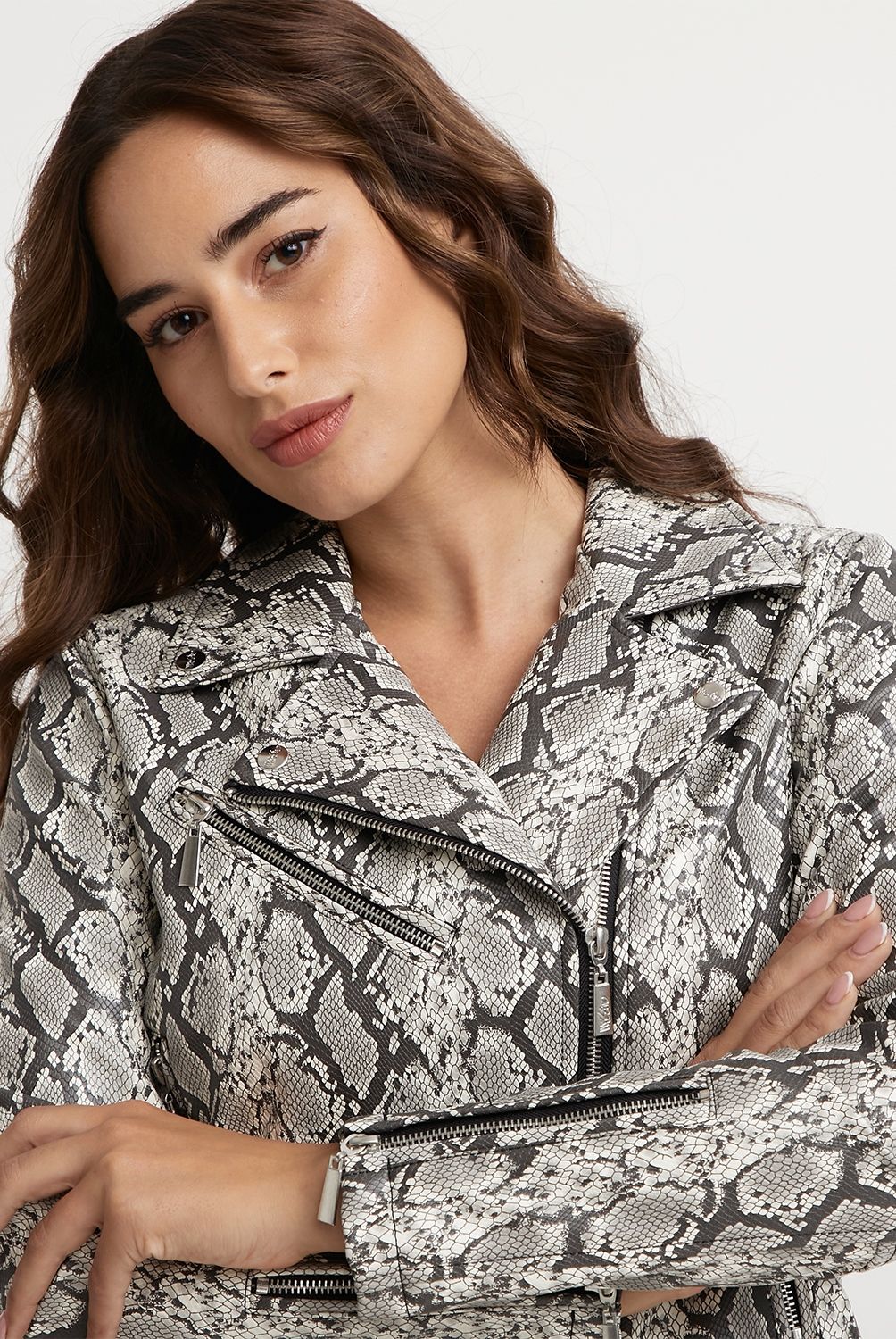 MOSSIMO - Mossimo Chaqueta Cuero Mujer