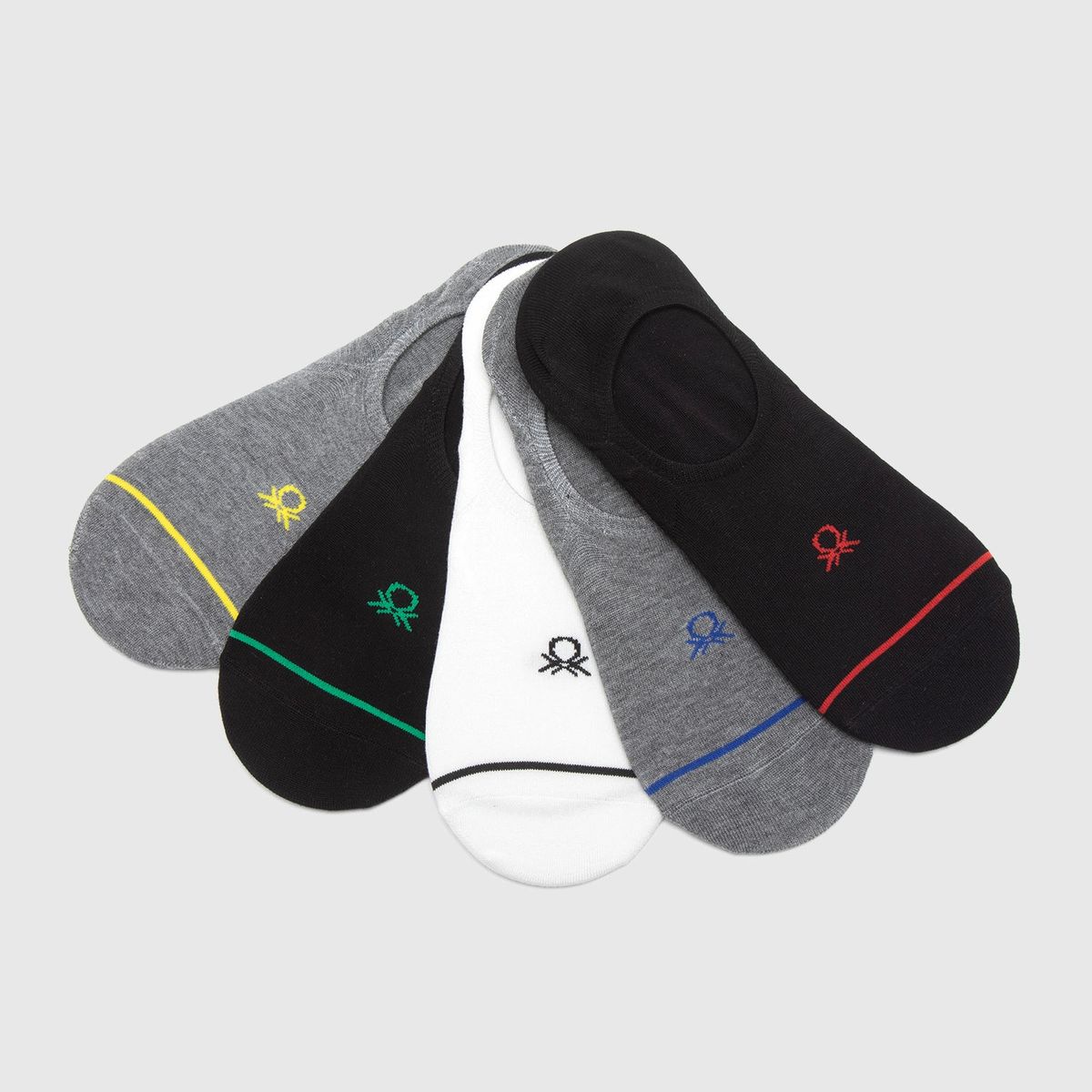 BENETTON - Pack De 5 Calcetines Algodón Hombre Benetton