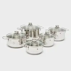 WMF - Batería de Cocina Acero Inoxidable Diadem Plus 10 Piezas