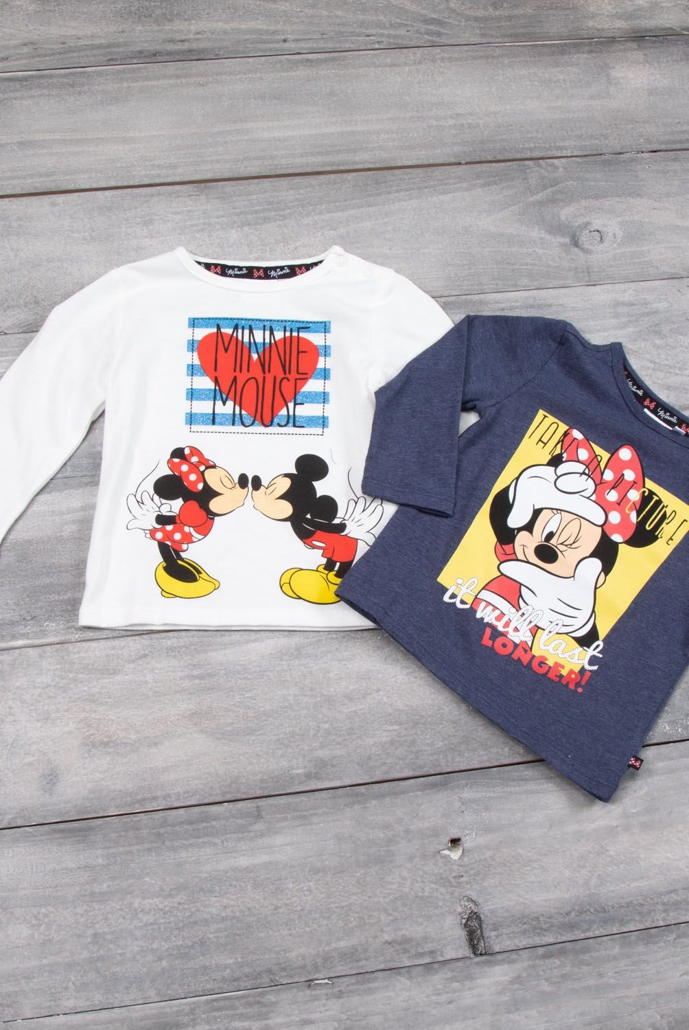 MINNIE - Polera Pack de 2 unidades Minnie Algodón orgánico Bebé niña