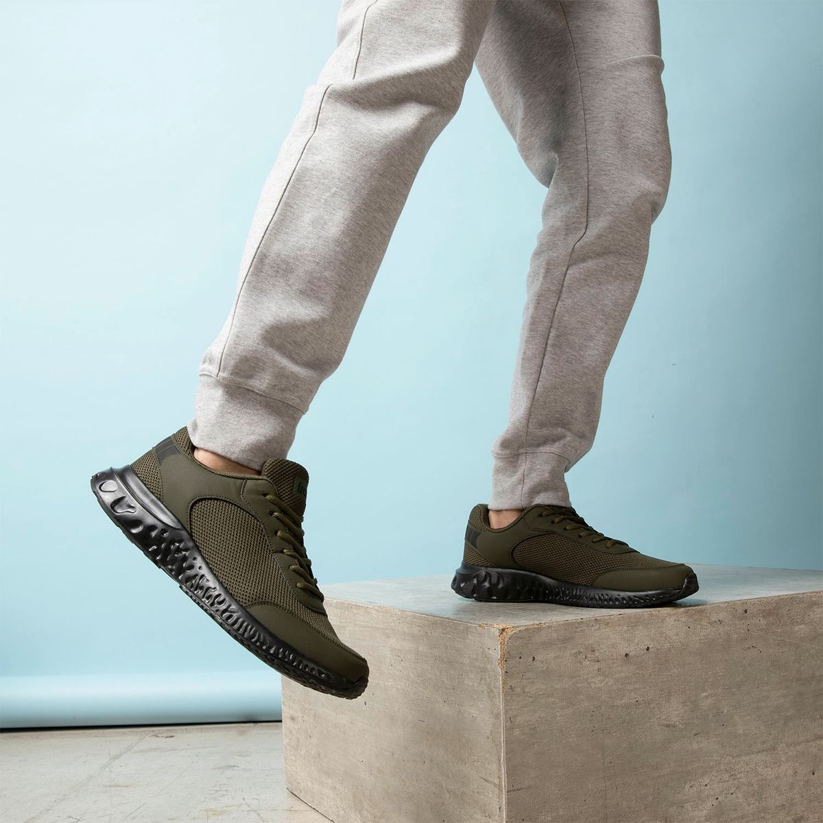 FRATTA - Zapatilla Running Hombre Verde Fratta