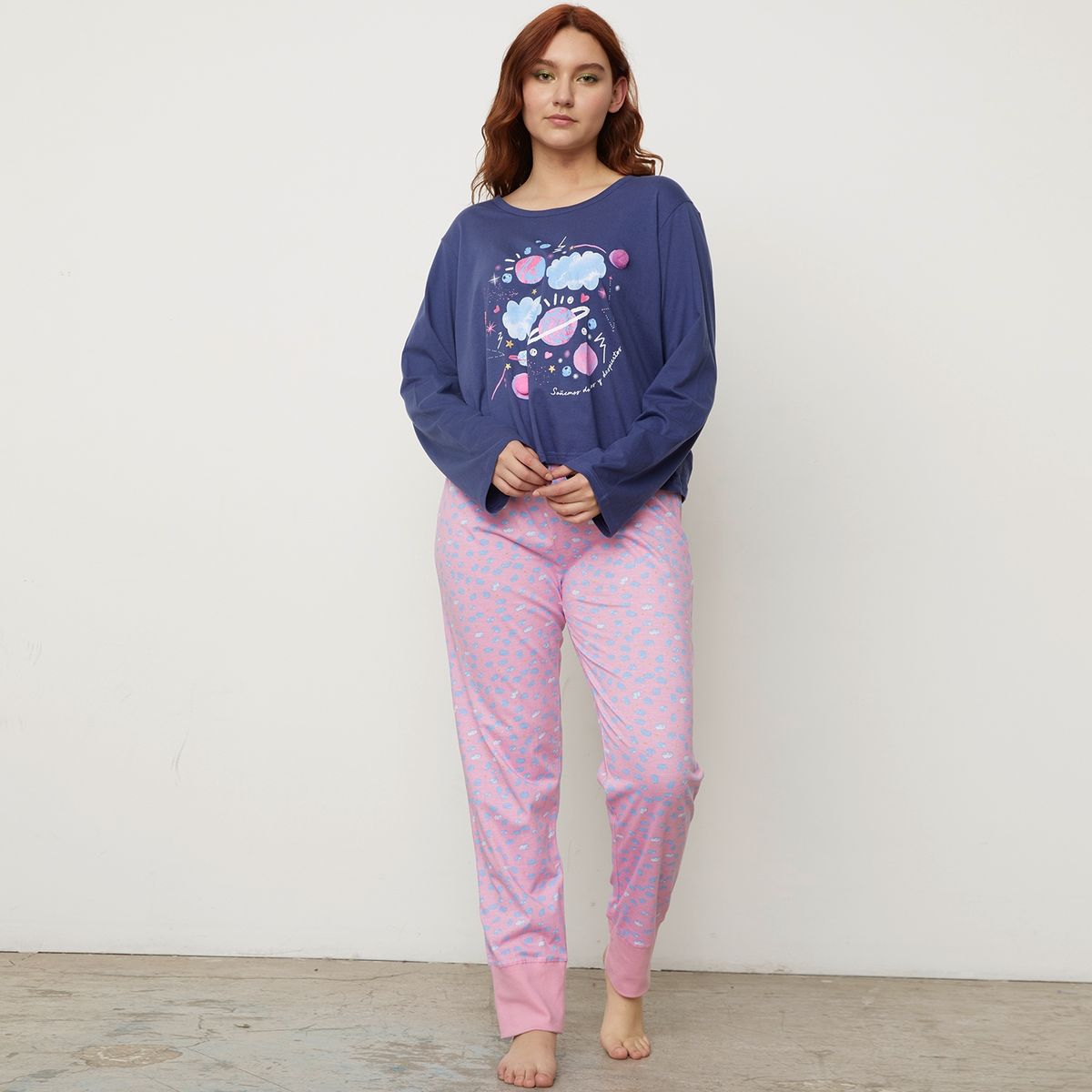 SYBILLA - Polera Pijama Mujer Sybilla