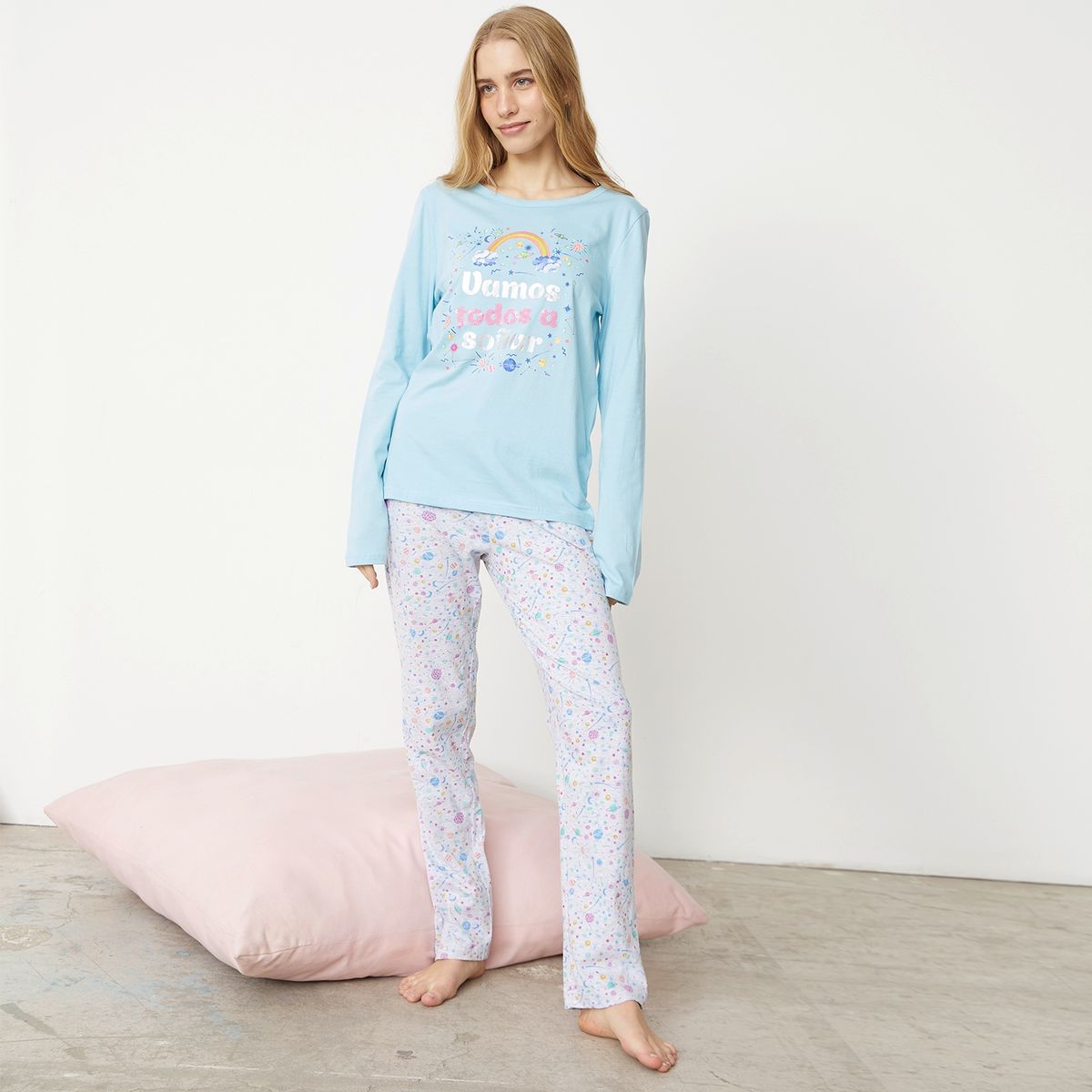 SYBILLA - Polera Pijama Mujer Sybilla