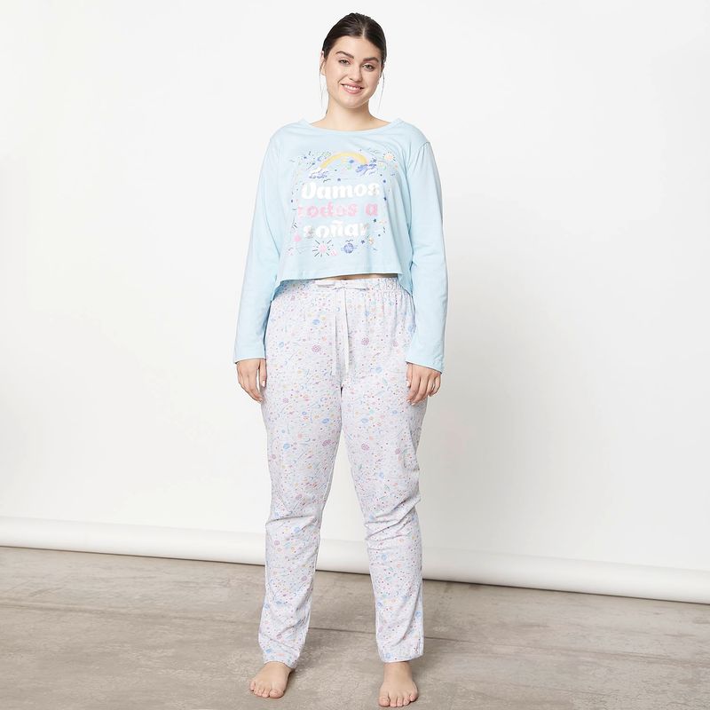 SYBILLA - Polera Pijama Mujer Sybilla