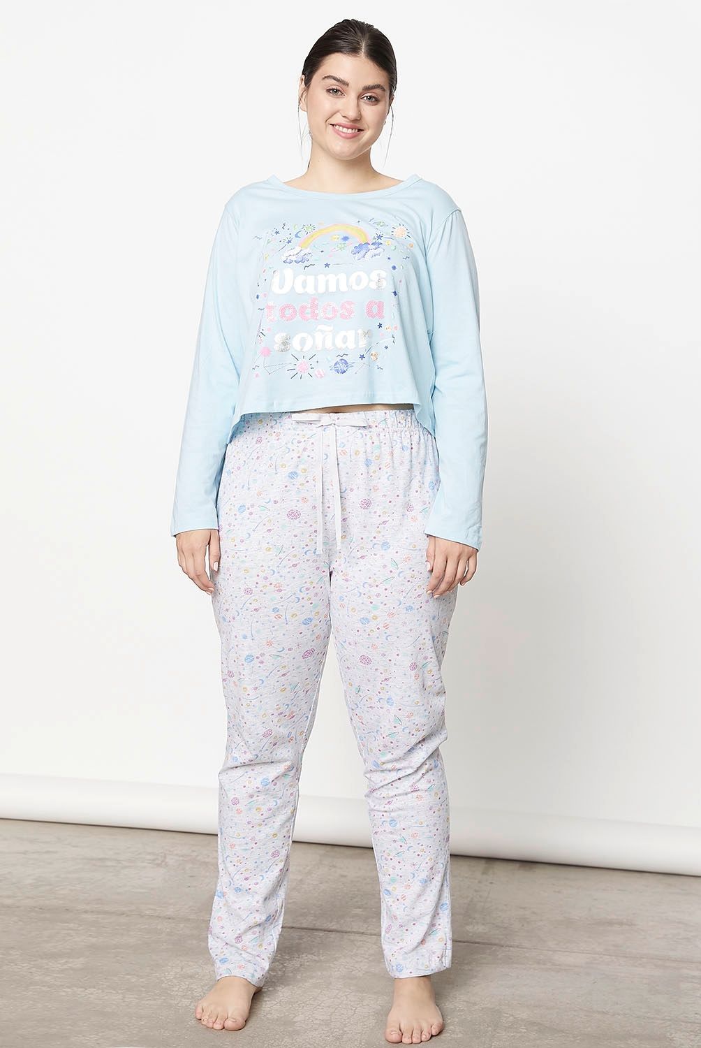 SYBILLA - Polera Pijama Mujer Sybilla