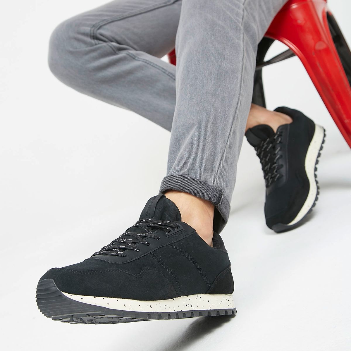 AMERICANINO - Zapatilla Urbana Hombre  Negro Americanino