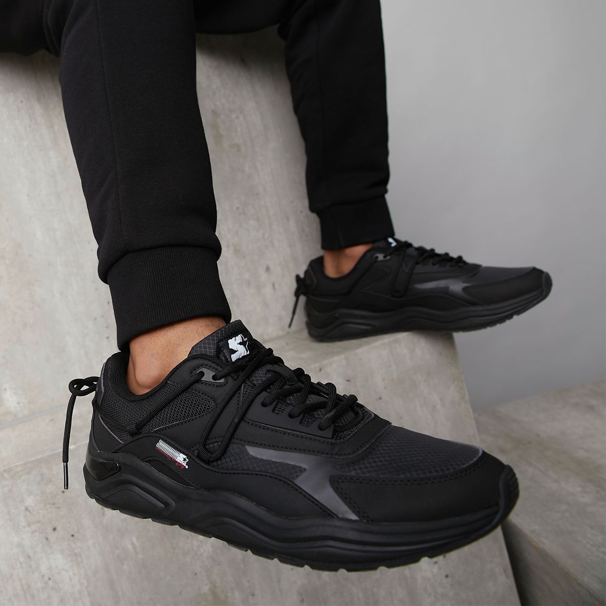 STARTER - Real Pro Zapatilla Urbana Hombre Negro Starter