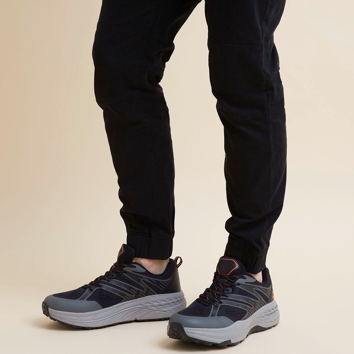 MOUNTAIN GEAR - Plomo Zapatilla Outdoor Hombre Negro Mountain Gear