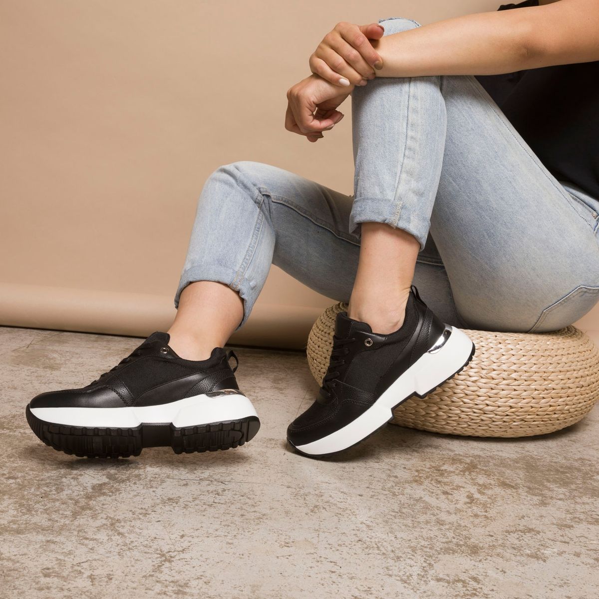 BASEMENT - Zapatilla Urbanas Mujer Basement Negro