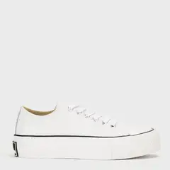 AMERICANINO - Bacona Zapatilla Urbana Mujer Cuero Blanco