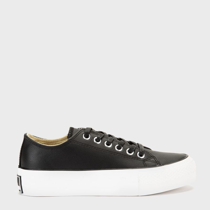AMERICANINO - Zapatilla Urbana Americanino Cuero Negro Mujer