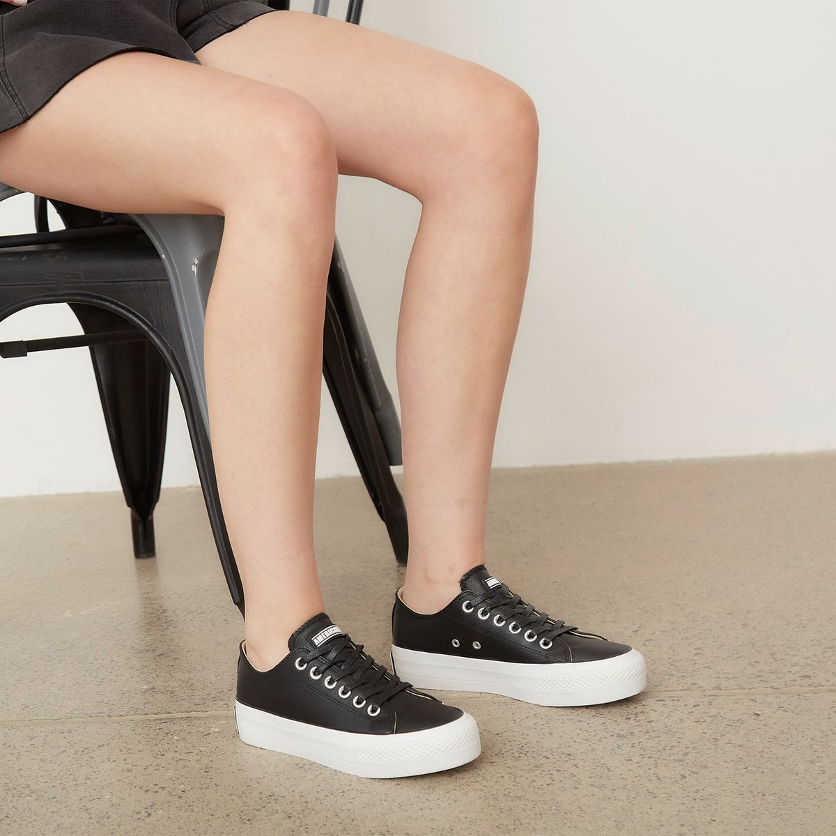 AMERICANINO - Zapatillas Urbanas Mujer Americanino Cuero Plataforma