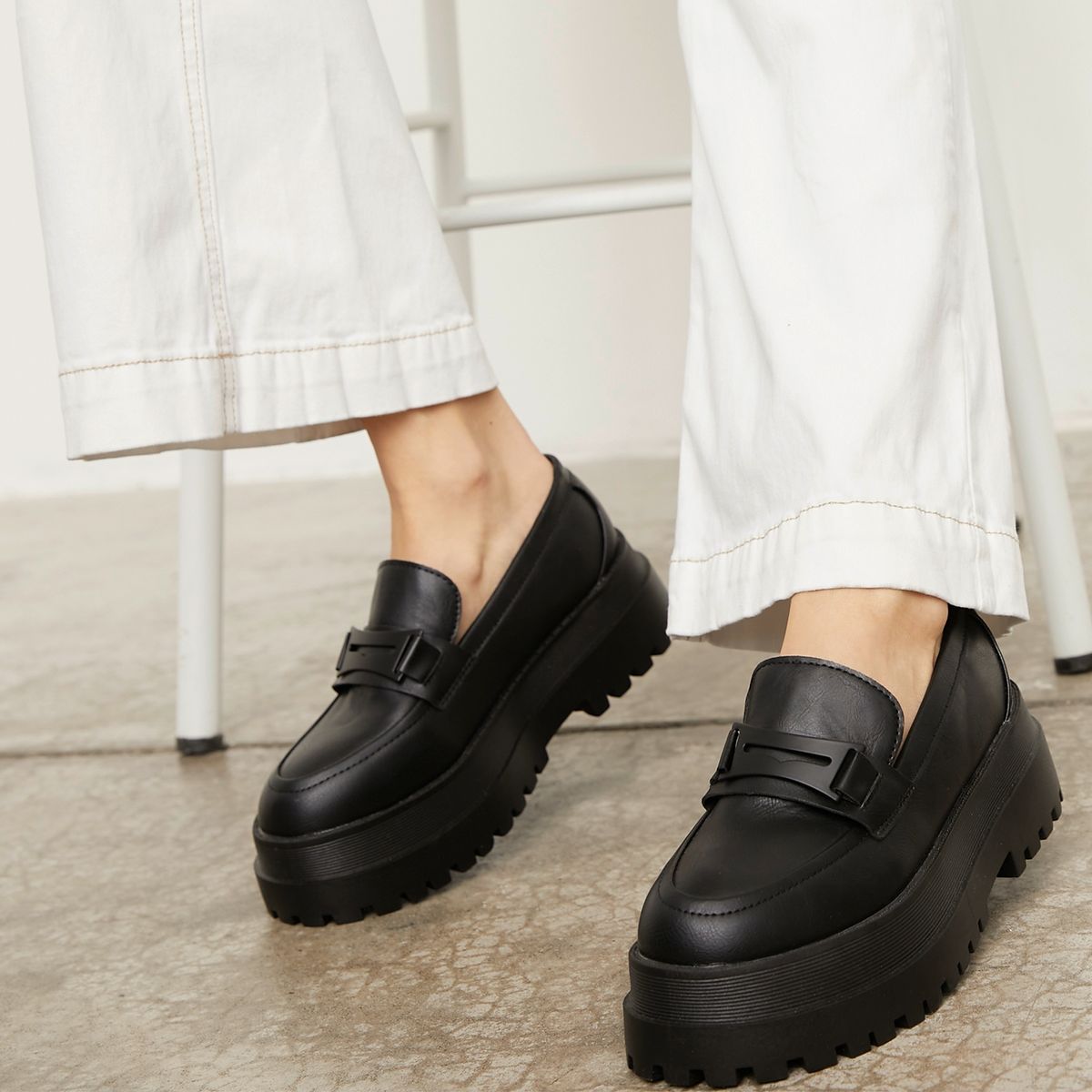 SYBILLA - Temok Mocasín Mujer Negro Sybilla