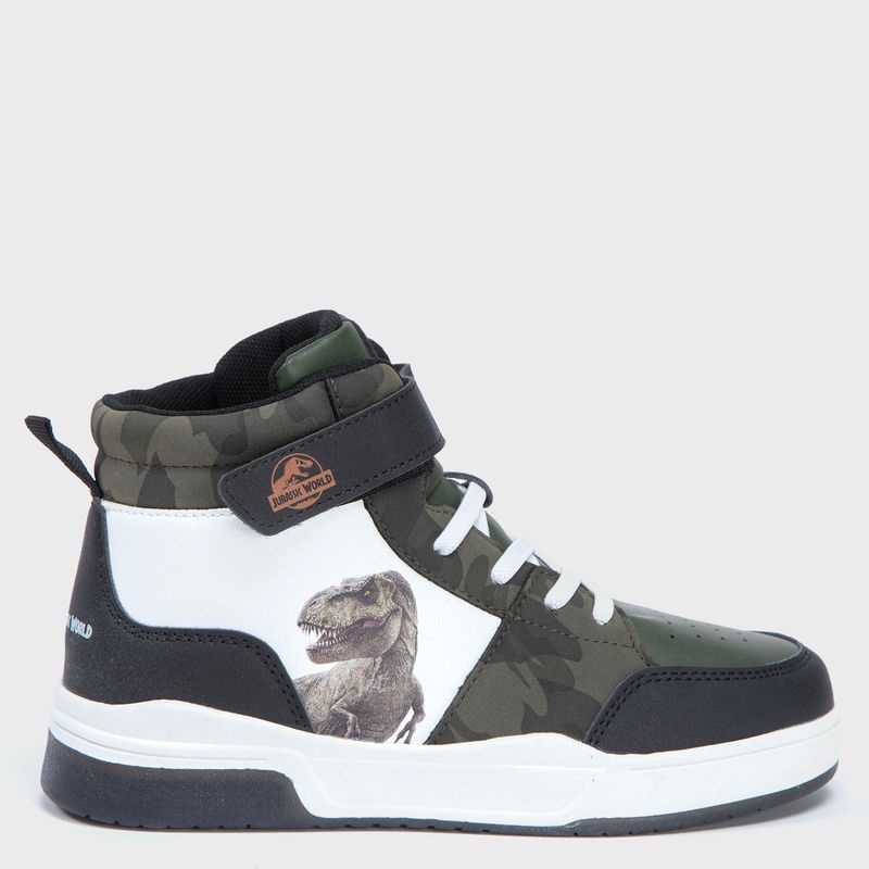 JURASSIC WORLD - Zapatilla Urbana Niño con Luces Verde Jurassic World