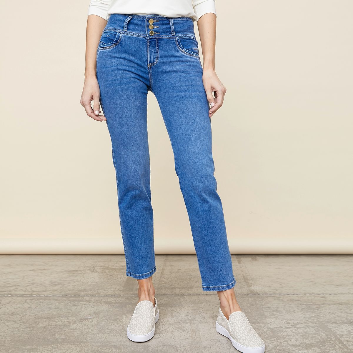 APOLOGY - Apology Jeans Skinny Tiro Medio Mujer