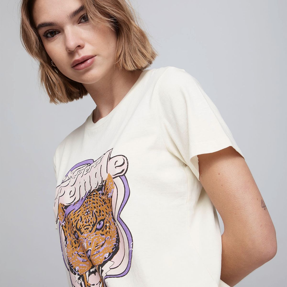 AMERICANINO - Americanino Polera Manga Corta Algodón Mujer