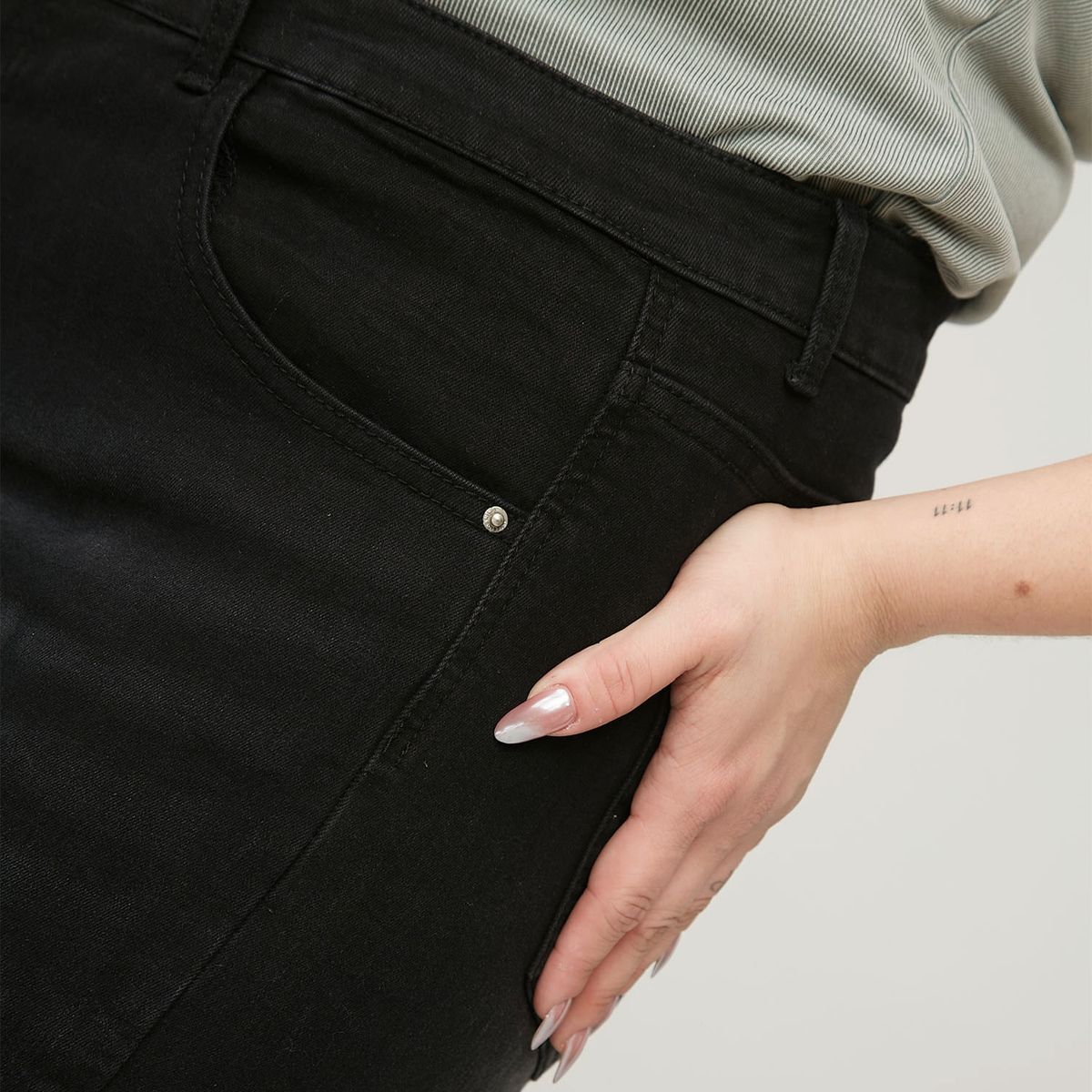 AMERICANINO - Americanino Jeans Cropped Flare Tiro Alto Mujer