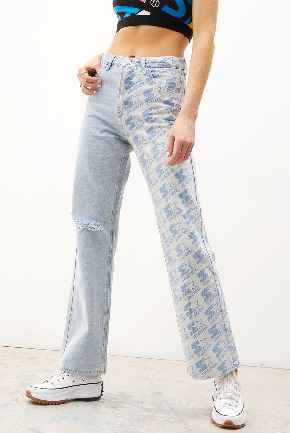 SYBILLA - Sybilla Jeans Wide Leg Tiro Alto Mujer