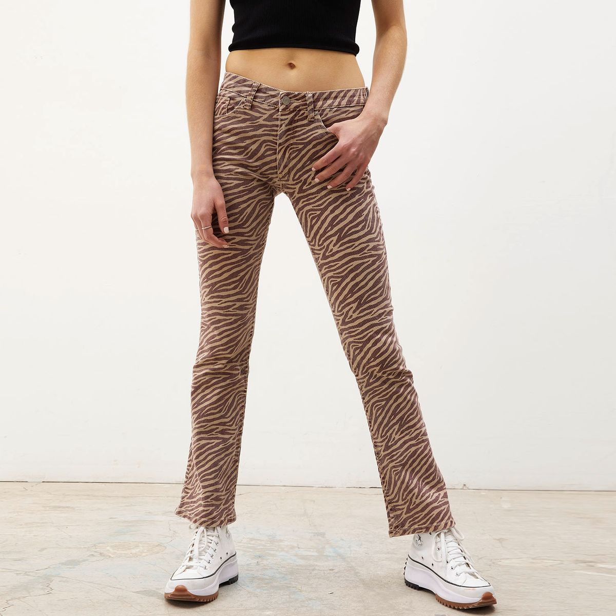 SYBILLA - Sybilla Jeans Flare Tiro Medio Algodón Mujer