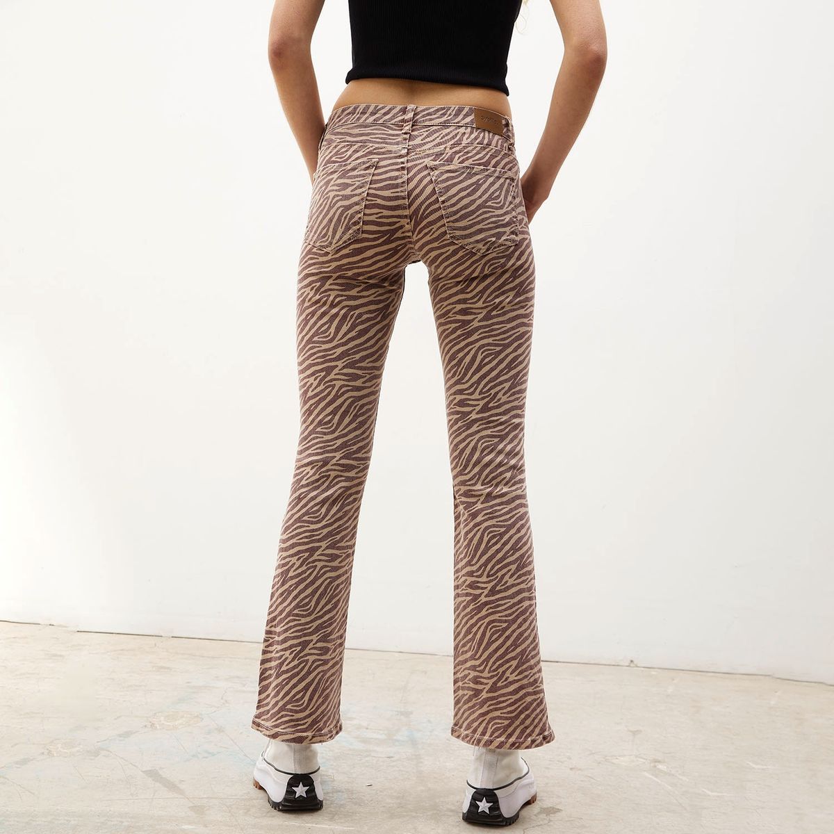 SYBILLA - Sybilla Jeans Flare Tiro Medio Algodón Mujer