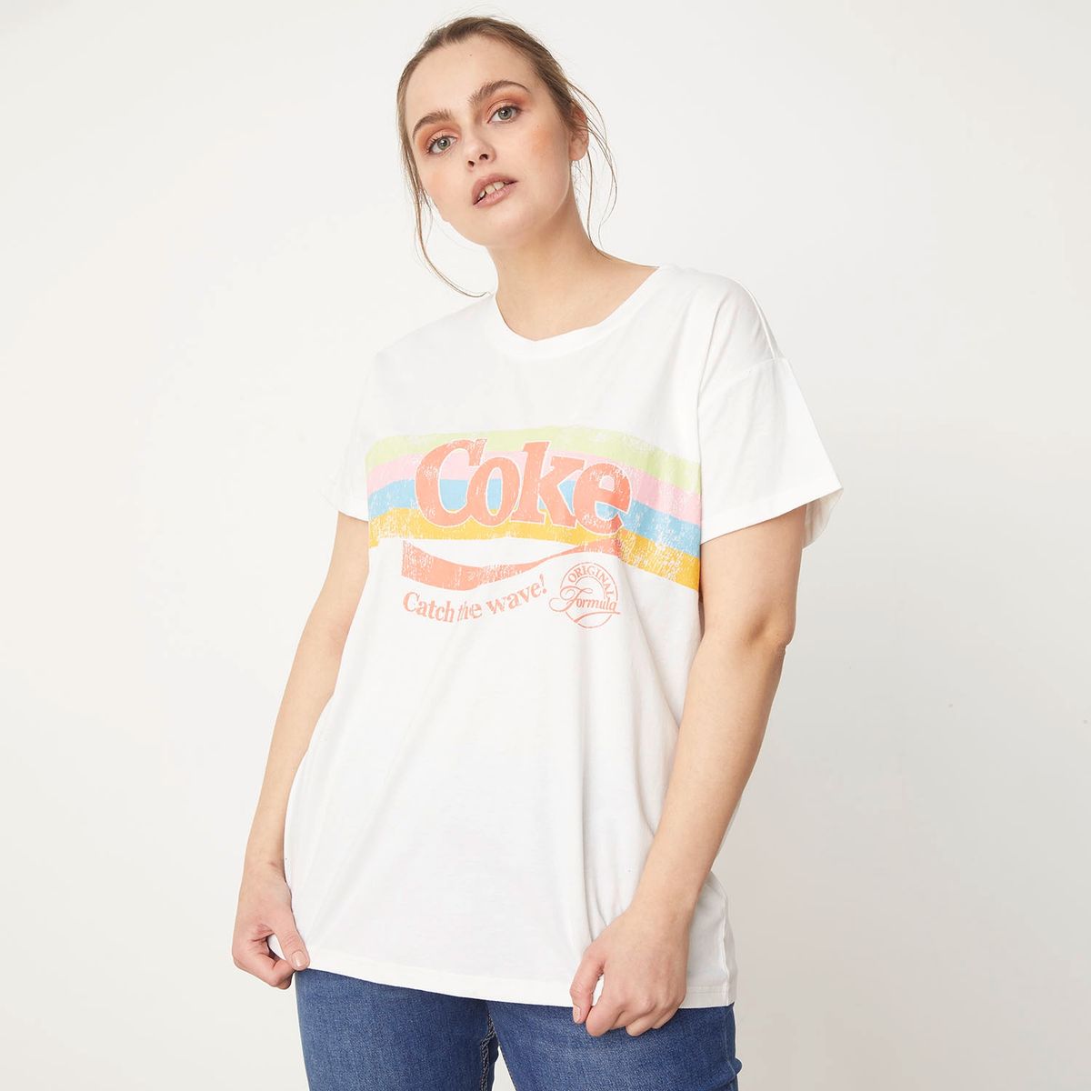 BASEMENT - Polera Manga Corta Algodón Orgánico Mujer Basement