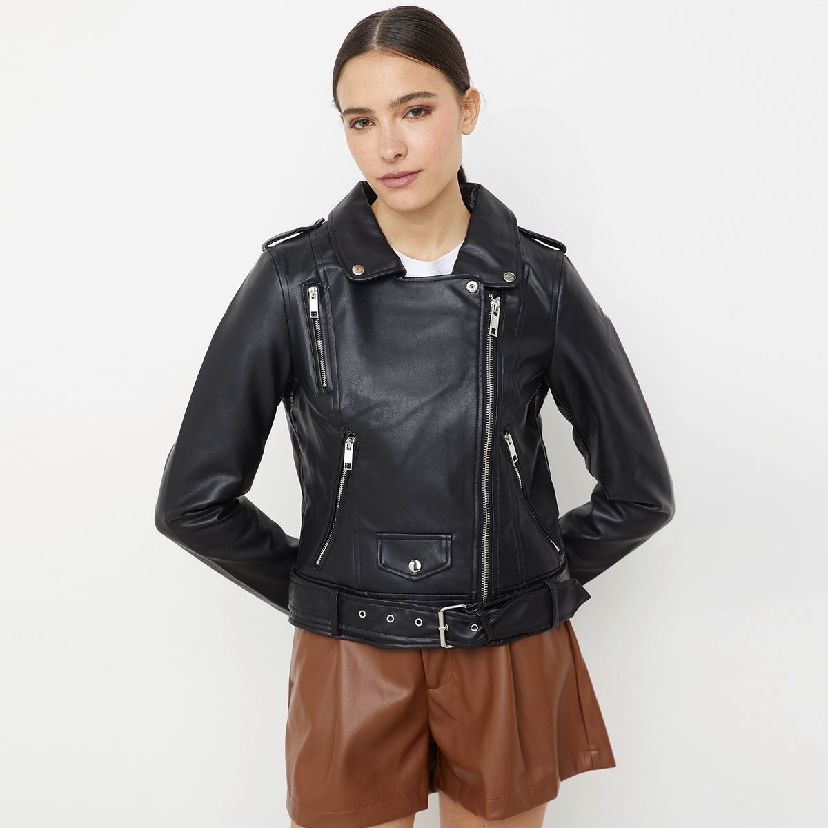 BASEMENT - Basement Chaqueta Zero Cuero  Mujer