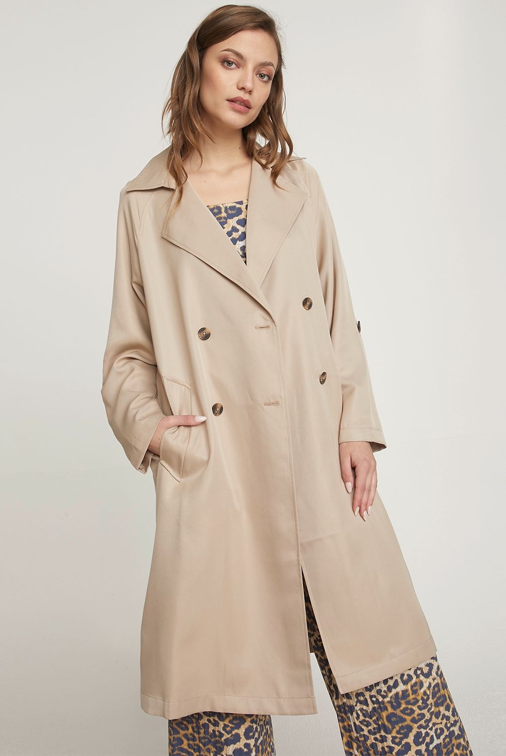 BASEMENT - Basement Abrigo Largo Mujer Trench