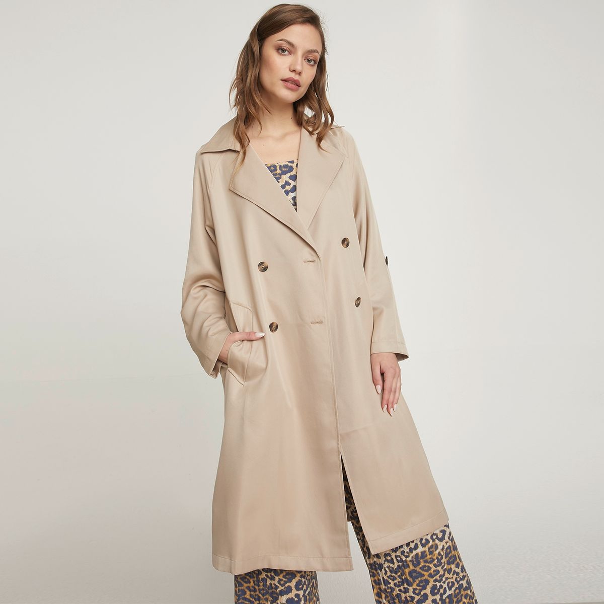 BASEMENT - Basement Abrigo Largo Mujer Trench