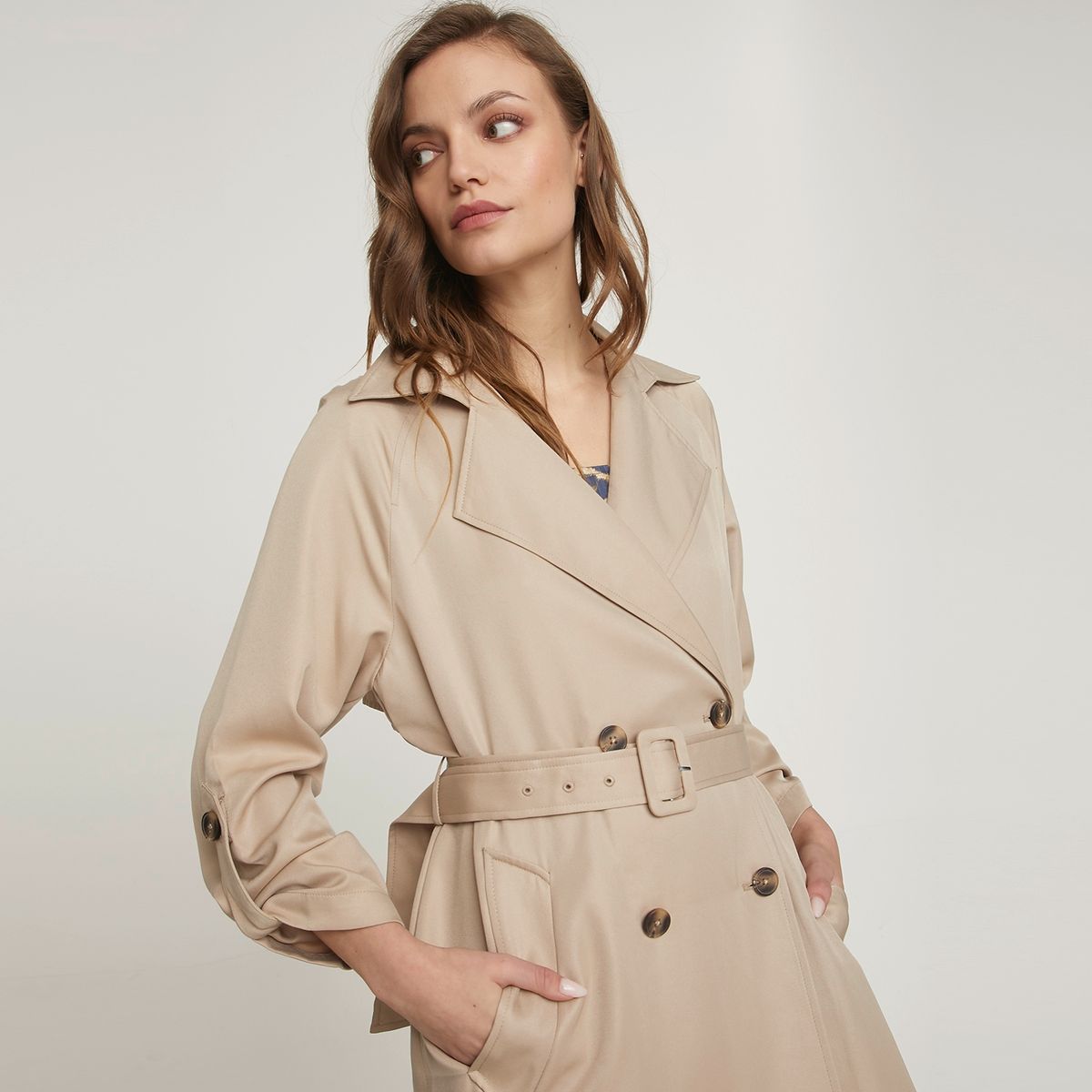 BASEMENT - Basement Abrigo Largo Mujer Trench