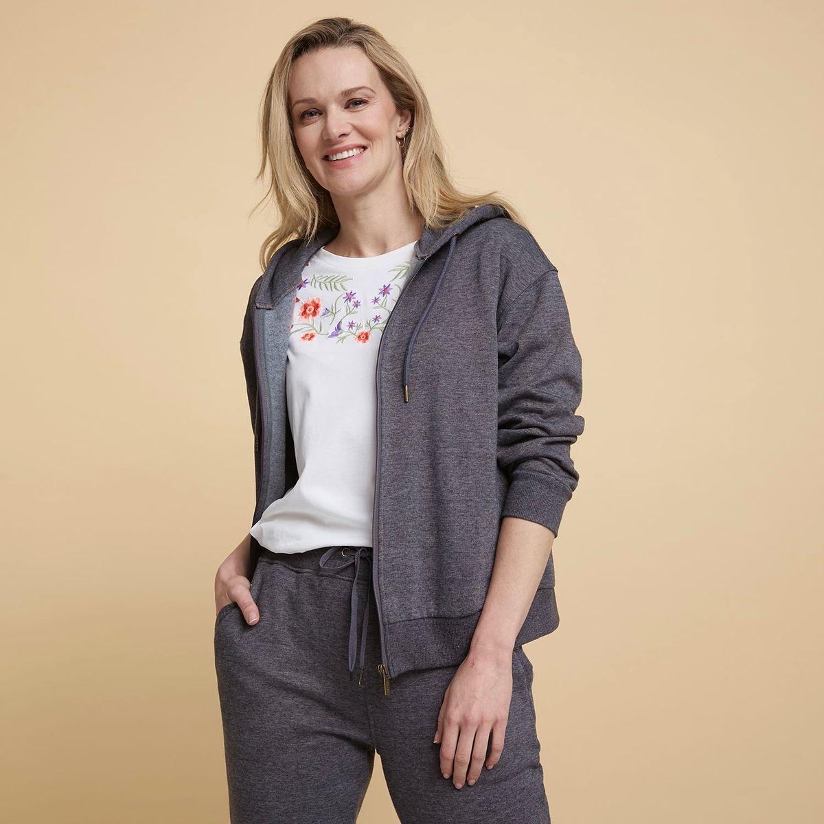 NEWPORT - Polerón Algodón Mujer Newport