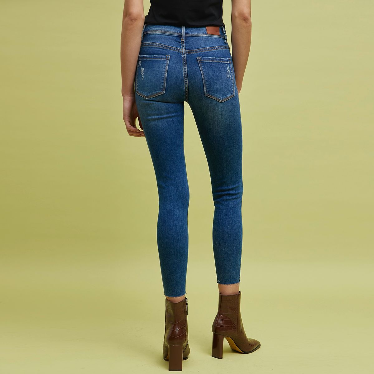 BASEMENT - Jeans Skinny Tiro Medio Mujer Basement