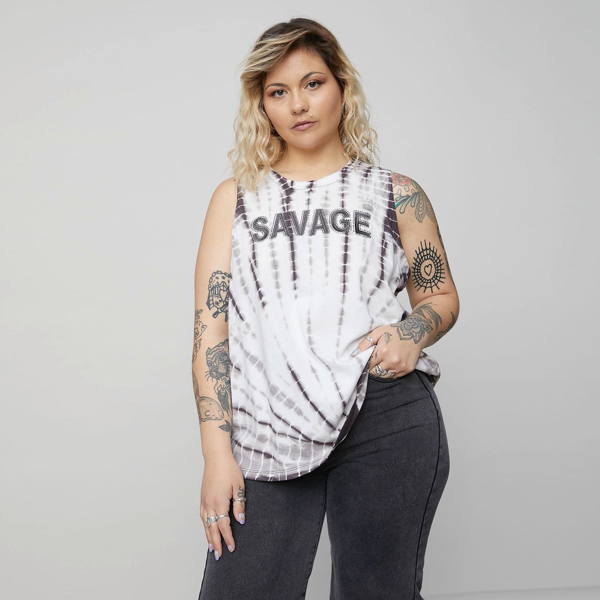 AMERICANINO - Americanino Polera Manga Corta Algodón Mujer