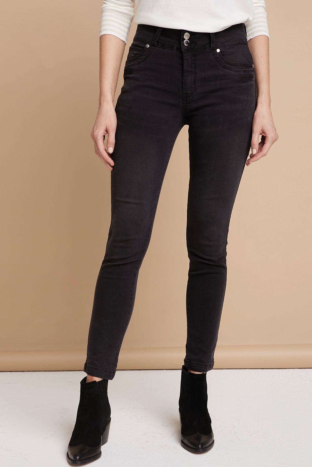 APOLOGY - Jeans Apology Skinny Tiro Medio Mujer Algodón Elástico