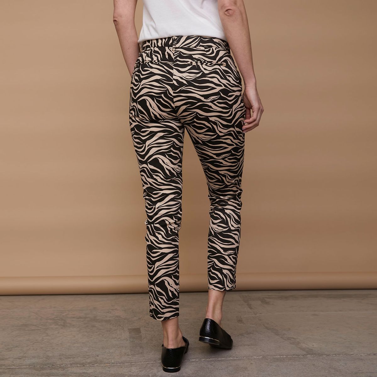 S COCCI - Stefano Cocci Pantalón Straight Tiro Alto Mujer