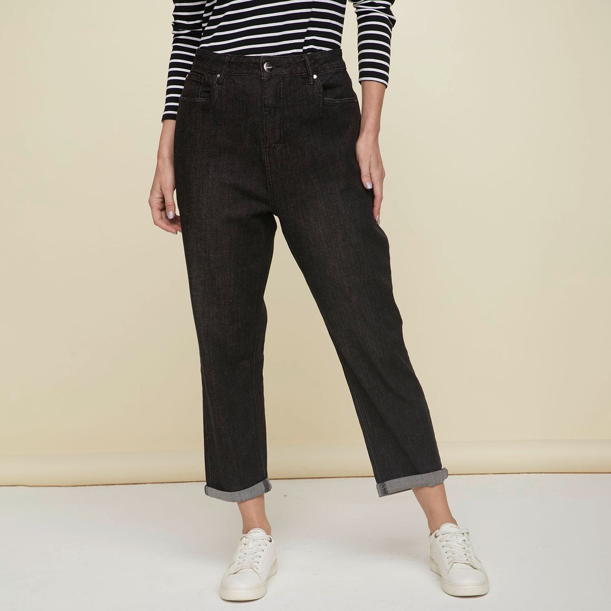 NEWPORT - Jeans Mom Tiro Alto Mujer Newport